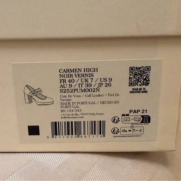 Sezane Carmen Black Patent Leather Mary Jane’s NIB NWT - Picture 6 of 12